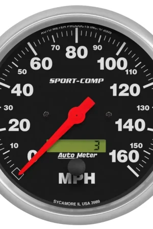 Autometer 5" Speedometer 0-160 MPH Electric Sport-Comp Price Cut