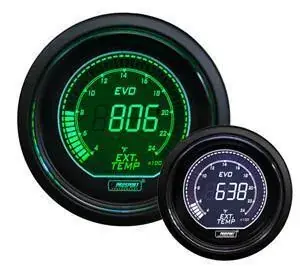 Wholesale ProSport 52mm 'Evo' Exhaust Gas Temperature Gauge - Green/White - Fahrenheit
