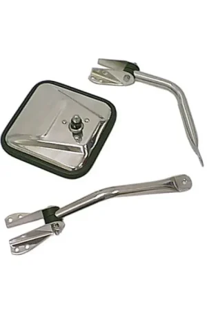 Worldwide Shipping Rugged Ridge 55-86 Jeep CJ Chrome Mirror Head