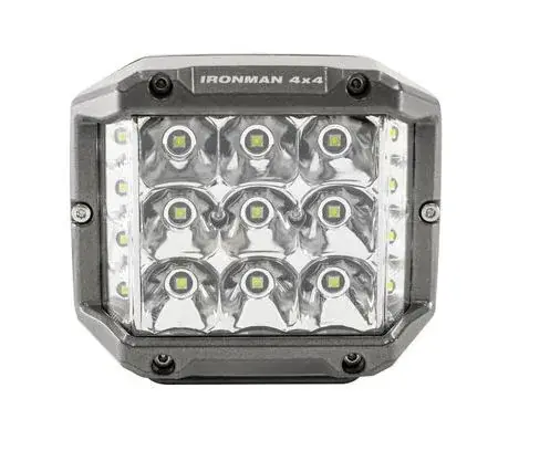 Ironman 4x4 5 Universal 61W LED with Side Shooters - Single Work Lights Hassle-Free Returns