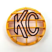 Cheap KC HiLiTES 6in. Round ABS Stone Guard for SlimLite/Daylighter Lights (Single) - Black/White KC Logo