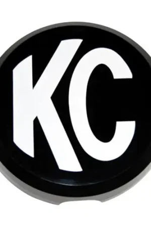 Today Only KC HiLiTES 6in. Round Hard Cover for Daylighter/SlimLite/Pro-Sport (Single) - Black w/White KC Logo