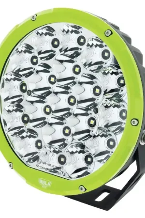 Clearance Hulk 4x4 7" Rnd LED Driving Lamp Drivng Beam 9-36V 106W 19 LED's Green
