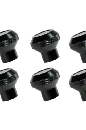 Bargain Rugged Ridge 76-86 Jeep CJ Black Billet Stainless Steel Dash Knob Set Billet