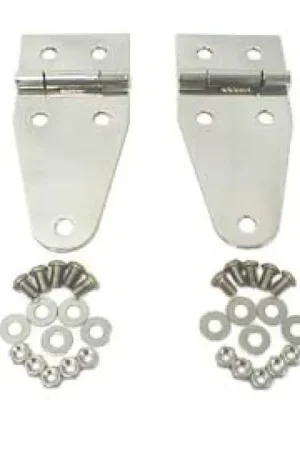 Authentic Rugged Ridge 76-95 Jeep CJ / Jeep Wrangler Stainless Steel Hood Hinges