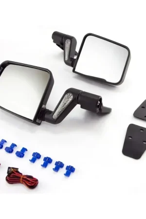 Original Rugged Ridge 87-02 Jeep Wrangler Black Heated Door Mirror Kit