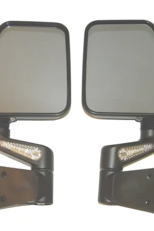 Free Delivery Rugged Ridge 87-02 Jeep Wrangler YJ/TJ Black Heated Door Mirror Kit w/ LED Signals