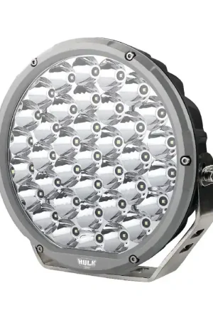 Hulk 4x4 9" Rnd LED Driving Lamp Drivng Beam 9-36V 160W 37 LEDs Silvr Best Choice