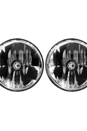 KC HiLiTES 97-06 Jeep TJ/Univ. 7in. Gravity LED H4 DOT Approved Replac. Headlight (Pair Pack System) Price Drop