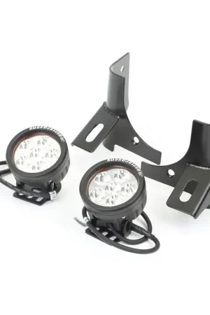 Rugged Ridge 97-06 Jeep Wrangler Round Windshield LED Kit w/ Brackets Hot Deal
