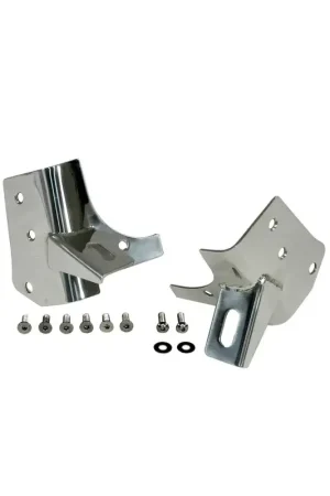 Rugged Ridge 97-06 Jeep Wrangler Stainless Steel Windshield Light Brackets Modern