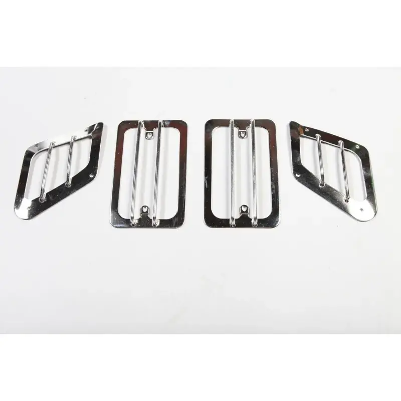 Rugged Ridge 97-06 Jeep Wrangler TJ Stainless Steel Side Marker / Turn Signal Euro Guard Set Fan Favorite