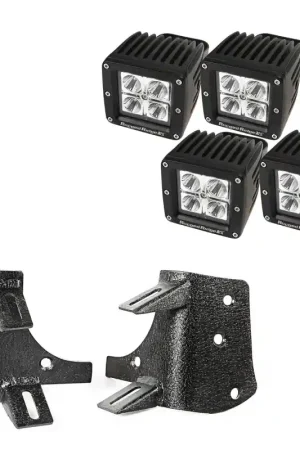 Don’t Miss Out Rugged Ridge 97-06 Jeep Wrangler TJ/LJ 3in Square Dual A-Pillar LED Kit