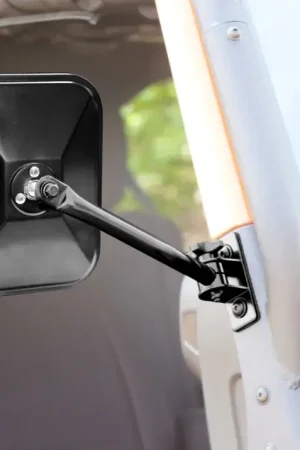 Rugged Ridge 97-18 TJ JK Black Rectangular Quick Release Mirrors Exclusive