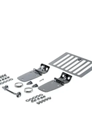 Deal Rugged Ridge 98-06 Jeep Wrangler Stainless Steel Complete Hood Dress Up Kit