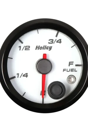 Popular Holley Analog Style Fuel Level Gauge White Face 2-1/16" Fuel Level Gauge- logo