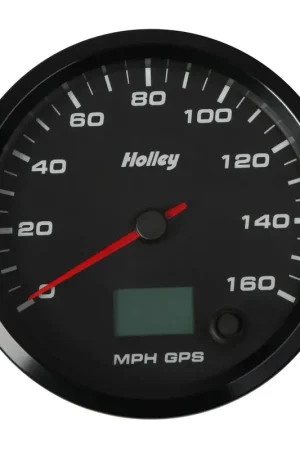 Holley Analog Style Speedometer Black Face, 4-1/2" 160 MPH GPS Speedometer with Odometer Top Pick