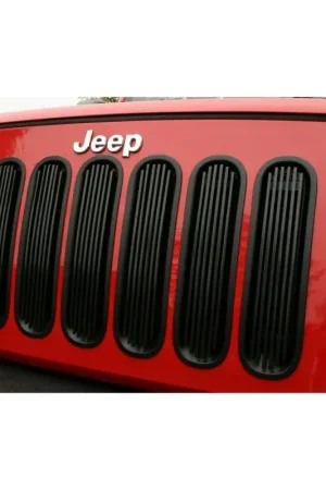 Today Only Rugged Ridge Billet Grille Insert Black 07-18 Jeep Wrangler JK