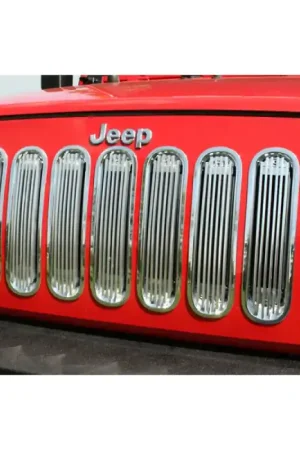 Special Offer Rugged Ridge Billet Grille Insert Polished Alum 07-18 Jeep Wrangler