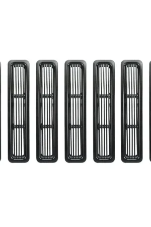Rugged Ridge Billet Grille Inserts Black 97-06 Jeep Wrangler Modern