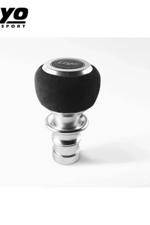 Final Sale Leyo Motorsport Black Alcantara DSG Shift Knob Silver Anodized (A3 8P/Golf)