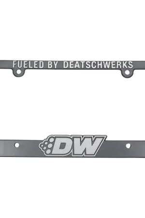 Deatschwerks Black License Plate Frame with DW Logo Save Now