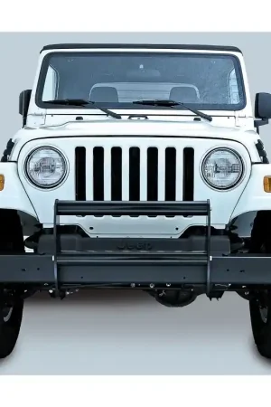 Rugged Ridge Brush Guard Gloss Black 97-06 Jeep Wrangler Best Price