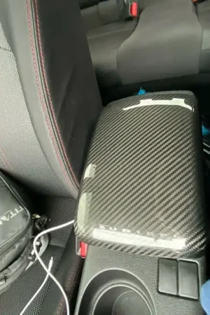 Crafted Andro Motorsports Carbon Fibre Armrest Garnish (WRX/STI 08-14)