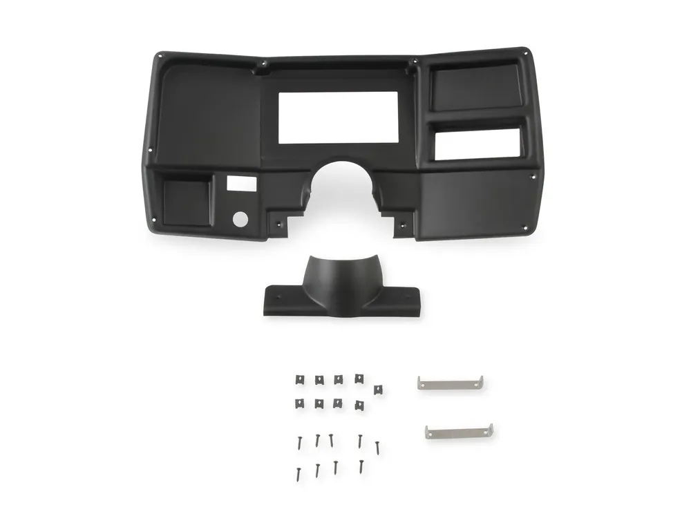 Limited Time Holley EFI Dash Bezels for the 6.86" Dashes 1973-1983 CHEVY/ GMC TRUCK BLACK DASH PANEL no A/C vents