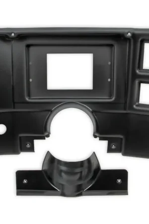 Grab Now Holley EFI Dash Bezels for the 7" Dashes 1984-1987 CHEVY/ GMC TRUCK BLACK DASH PANEL- w A/C Vents