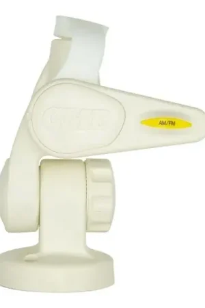 GME Double Swivel Round Antenna Base Suit AW36 Whips- White Direct From Manufacturer