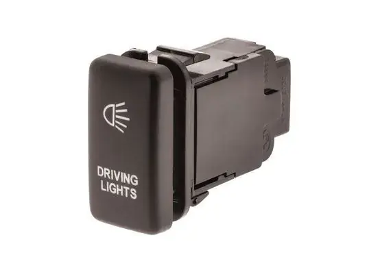 Hulk 4x4 Driving Light Push Button Switch - Green (Hilux/Landcruiser 100 Series 98-13) Exclusive