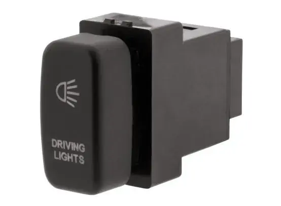 Genuine Hulk 4x4 Driving Light Push Button Switch - Green (Pajero/Triton 02-15)