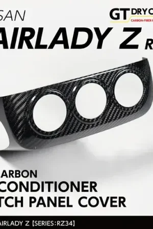 Andro Motorsports Drycarbon Air Conditioner Switch Panel Cover(400Z/Fairlady Z 22+) Professional Grade