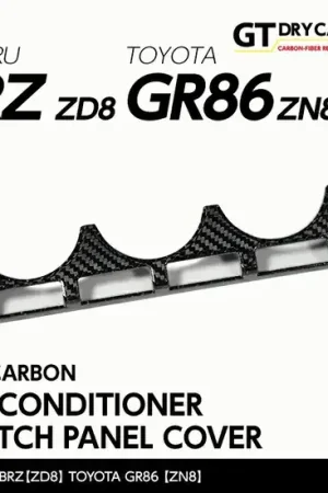 Andro Motorsports Drycarbon Air Conditioner Switch Panel Cover (BRZ 21+/GR86 21+) High Quality