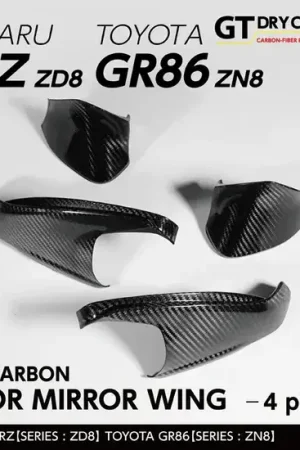 Andro Motorsports Drycarbon Door Mirror Wing (BRZ 21+/GR86 21+) Save Now