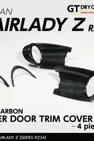 Exclusive Offer Andro Motorsports Drycarbon Inner Door Trim Cover 4pcs (400Z/Fairlady Z 22+)