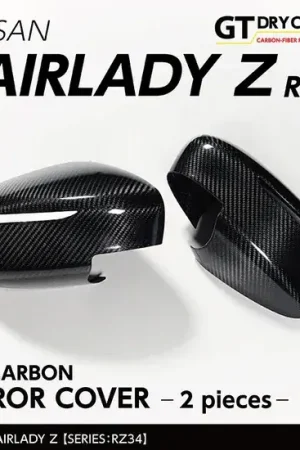 Andro Motorsports Drycarbon Mirror Covers 2pcs (400Z/Fairlady Z 22+) Editor’s Pick