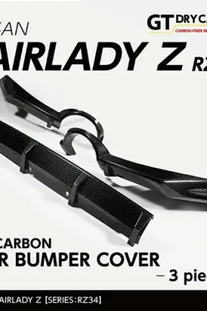 Andro Motorsports Drycarbon Rear Bumper Cover 3pcs (400Z/Fairlady Z 22+) Modern