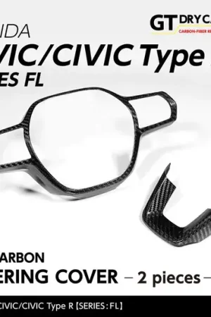 Andro Motorsports Drycarbon Steering Cover (Civic Type R 22+) Professional Grade