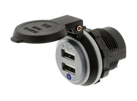 Hulk 4x4 Dual USB Socket - 90 Degree Terminals In Demand