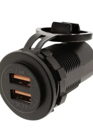 Hulk 4x4 Dual Usb Socket Port A- 5V 2.4A Port B- Qc3.0 3.6-12V 18W Certified