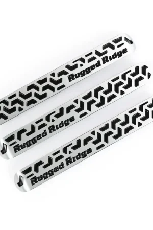Markdown Rugged Ridge Elite Dr Hndle Insert Contrast Tread2D 07-18 Jeep Wrangler JK