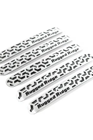 Rugged Ridge Elite Dr Hndle Insert Contrast Tread4D 07-18 Jeep Wrangler JK Limited Time