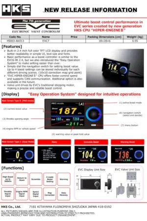 Save Now HKS EVC7-IR 2.4