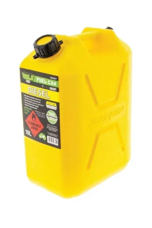 Hulk 4x4 Fast Flow Plastic Fuel Can 10L Diesel Yellow In Demand