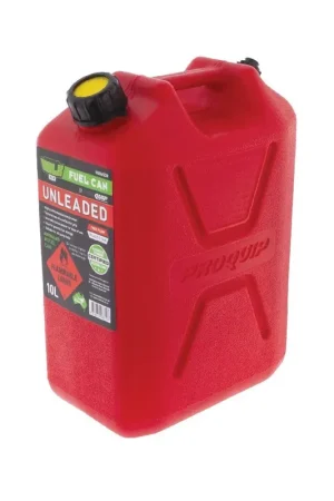 Hulk 4x4 Fast Flow Plastic Fuel Can 10L Unleaded Red Luxury