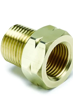 Last Chance Autometer Fitting Adapter 3/8" NPT Male Brass for Auto Gage Mech. Temp.