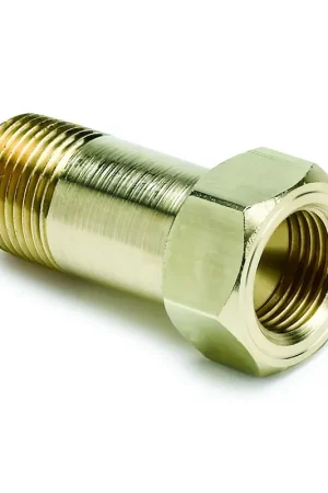 Fan Favorite Autometer Fitting Adapter 3/8" NPT Male Extension Brass for Mech. Temp. Gauge