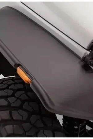 In Demand Bushwacker Flat Style Fender Flares 2pc (Wrangler 07-18)